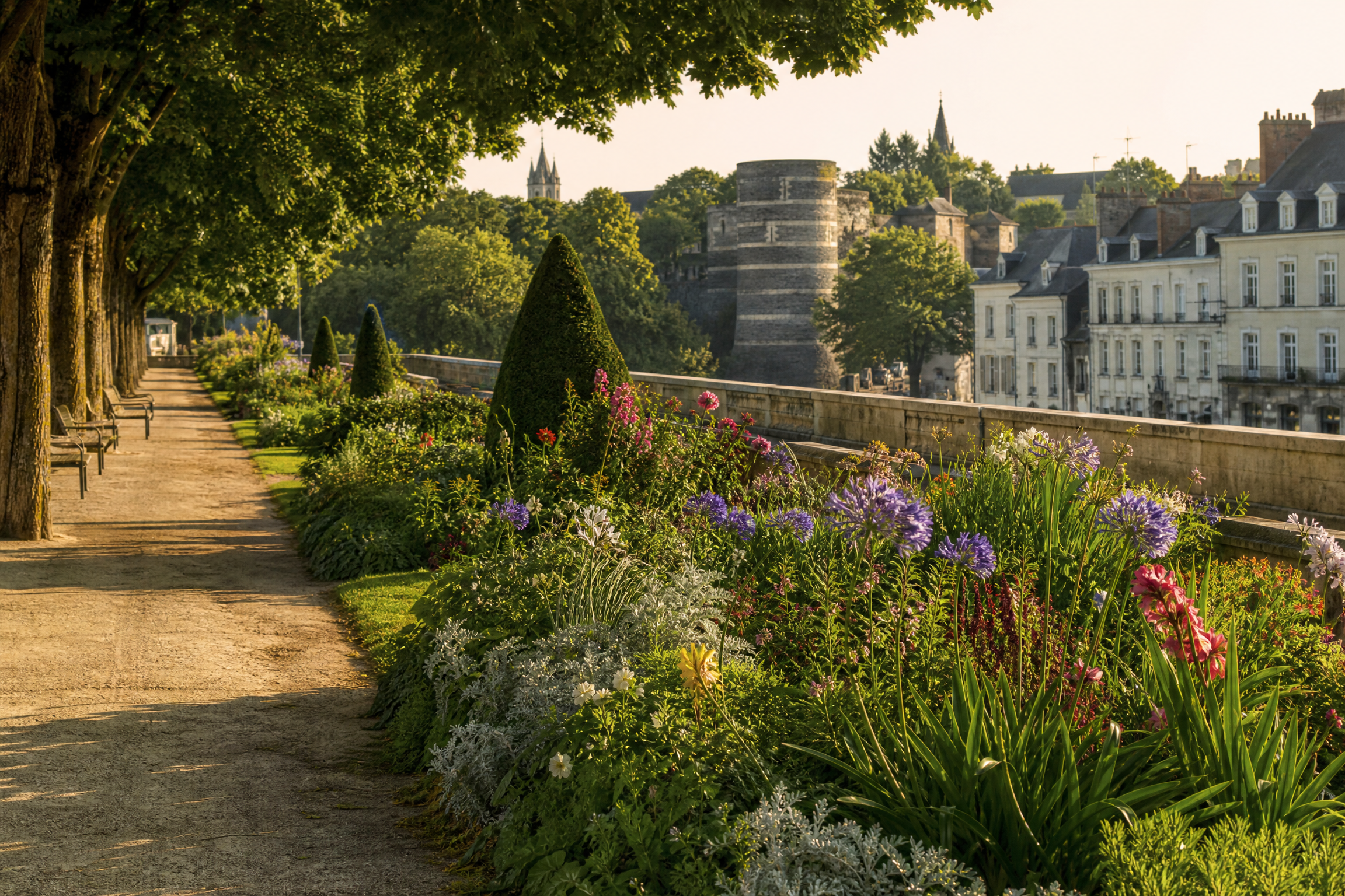 Château d'Angers, lieu de promenade pour une rencontre senior