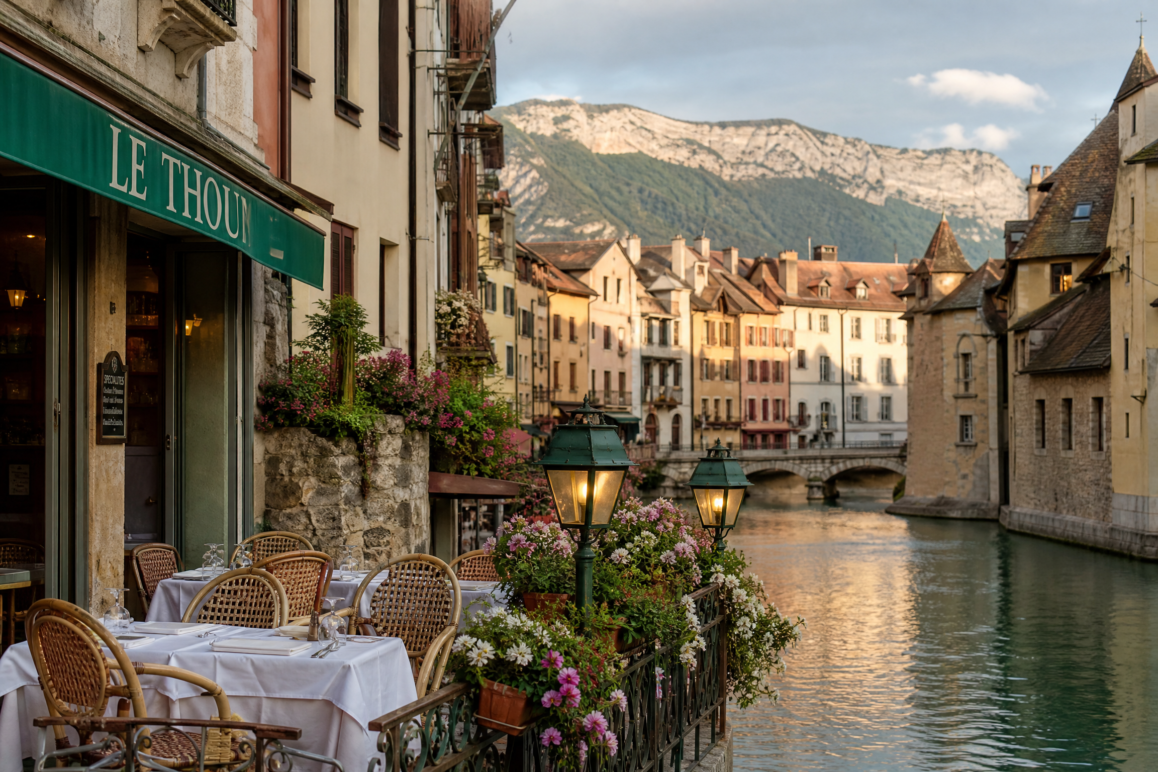 Café savoyard à Annecy pour une rencontre senior