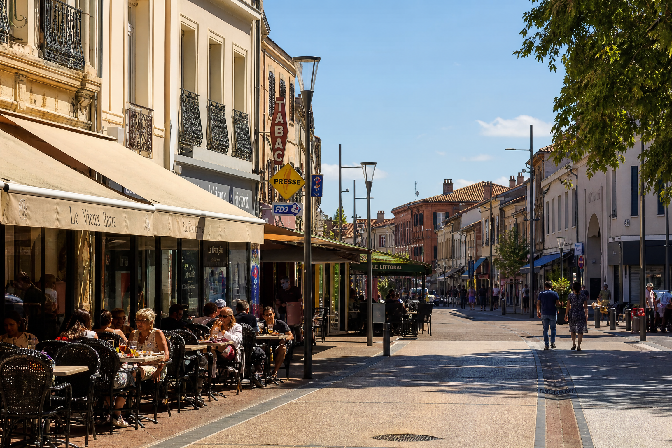 Centre-ville de Blagnac pour une rencontre senior