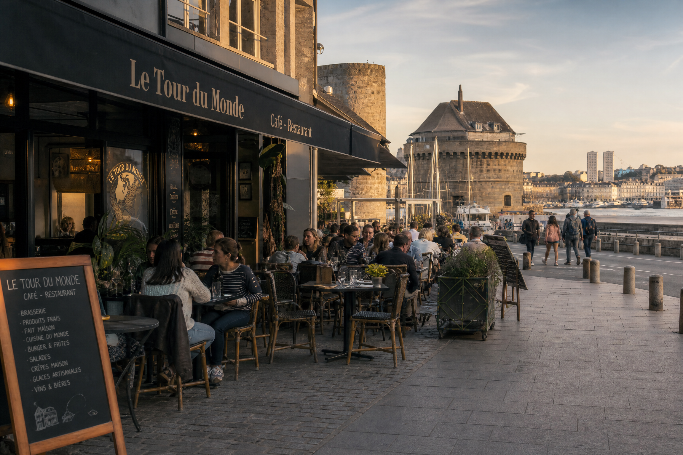 Café breton à Brest pour une rencontre senior