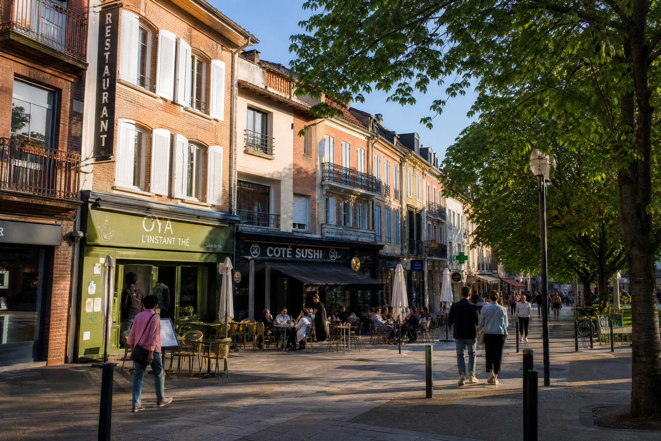 Centre-ville de Colomiers pour une rencontre senior