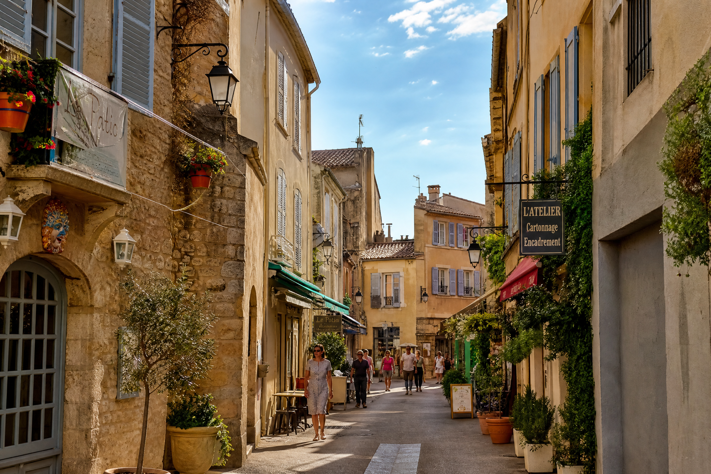 Centre-ville d'Istres pour une rencontre senior