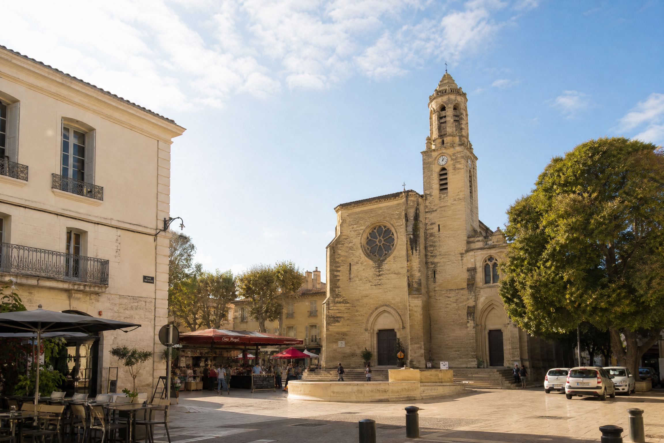 Centre-ville de Lunel pour une rencontre senior