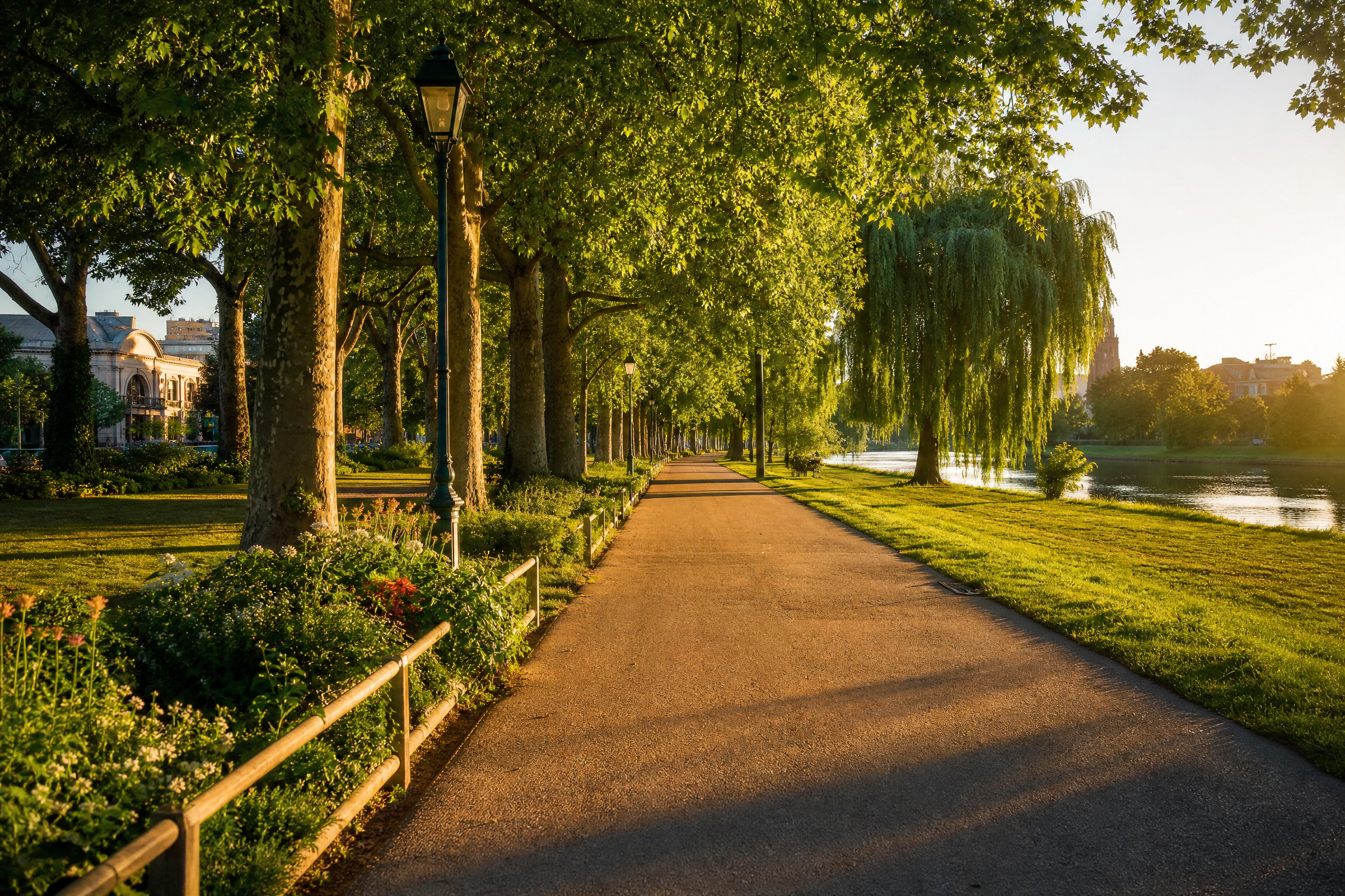 Place de la Réunion à Mulhouse, lieu de promenade pour une rencontre senior