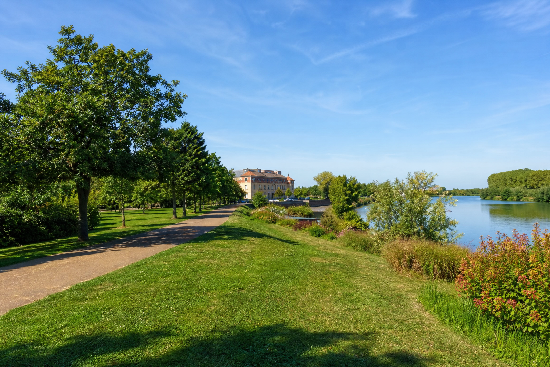 Bords de la Garonne à Muret pour une rencontre senior