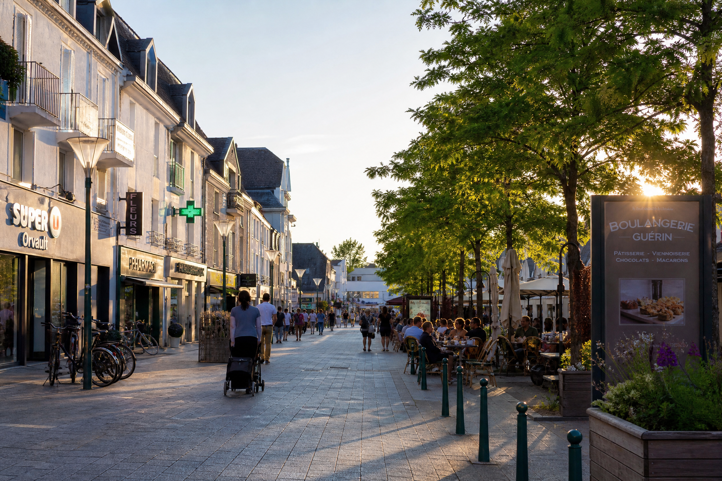 Centre-ville d'Orvault pour une rencontre senior