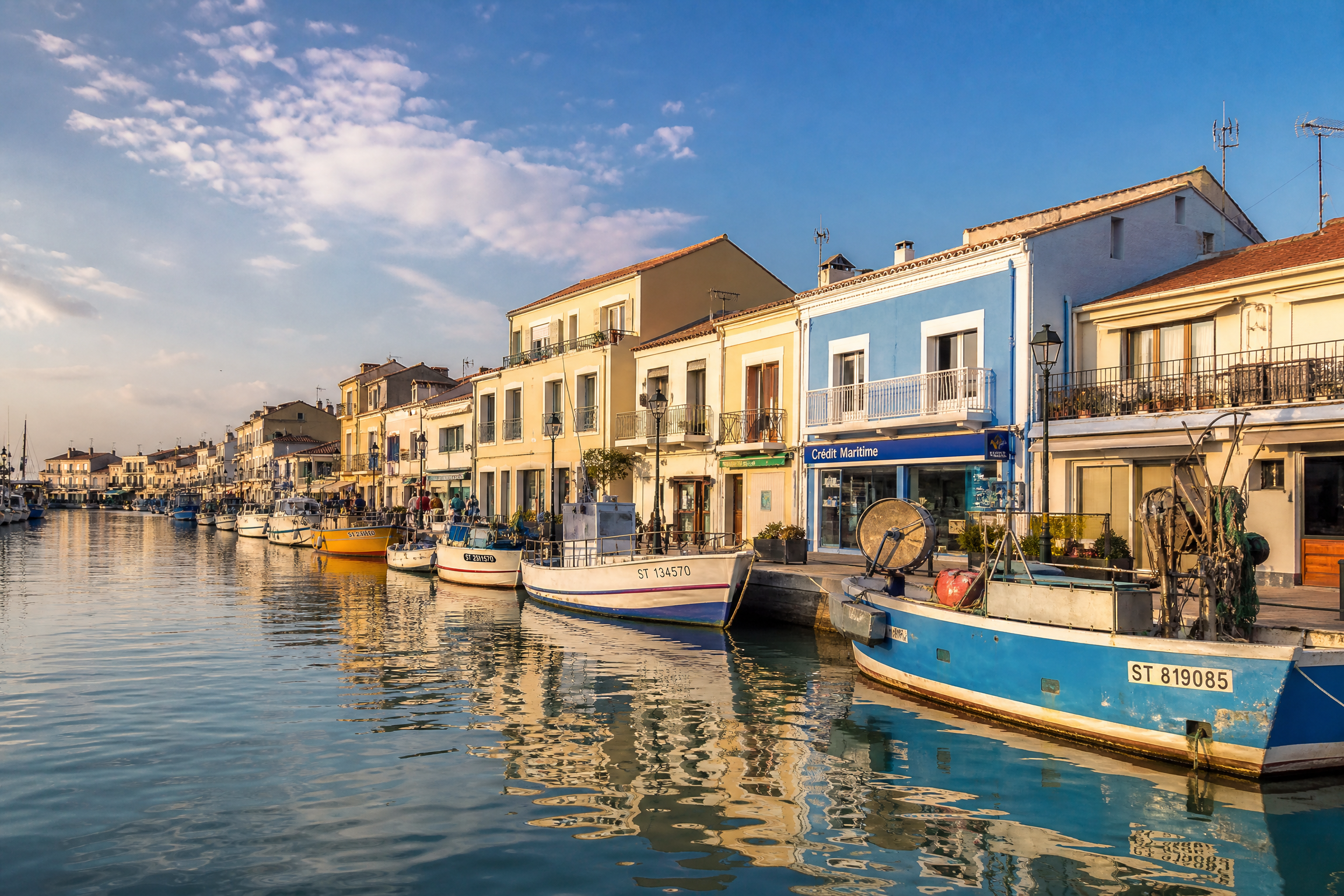 Canal de Palavas-les-Flots pour une rencontre senior