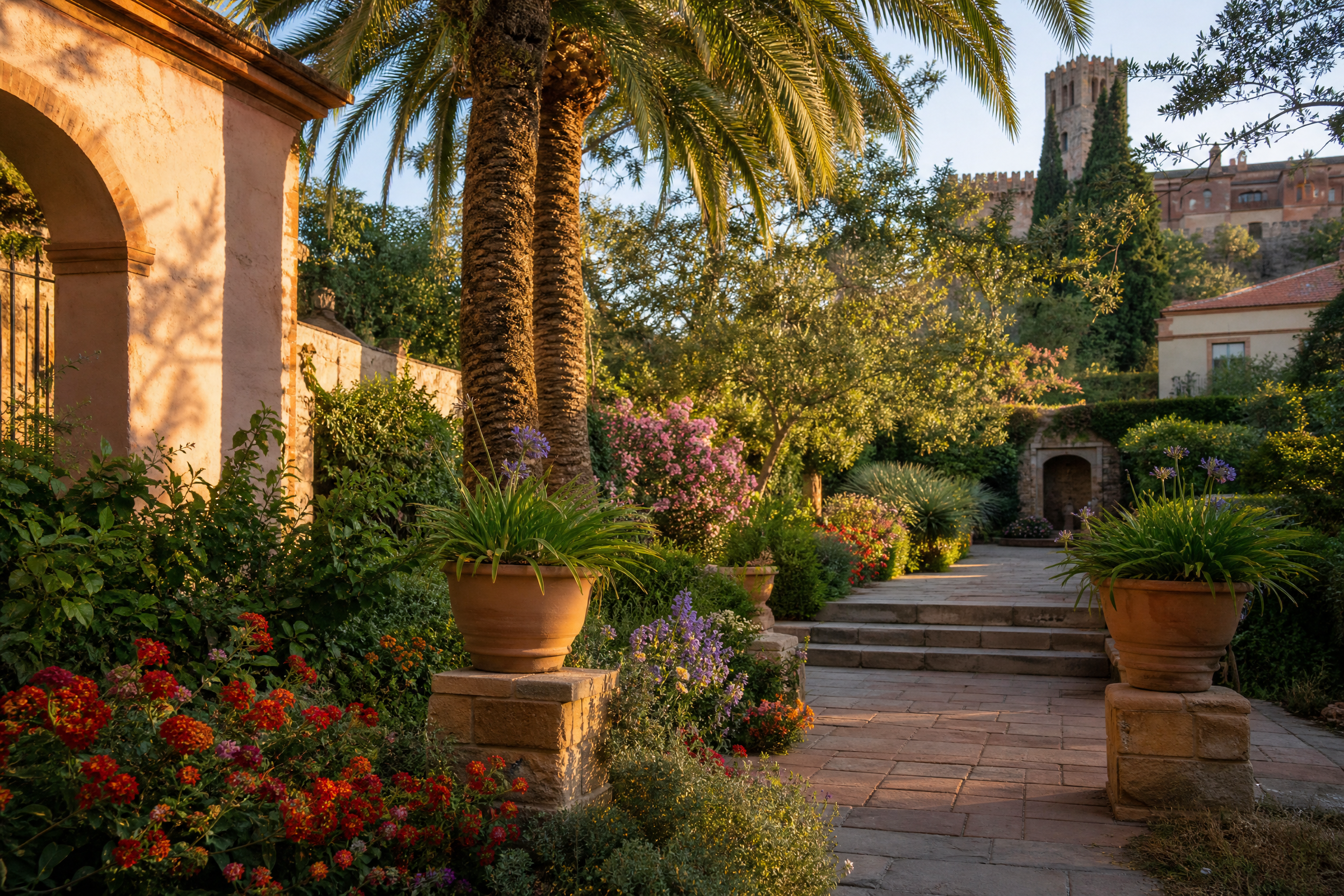Palais des Rois de Majorque à Perpignan, lieu de promenade pour une rencontre senior