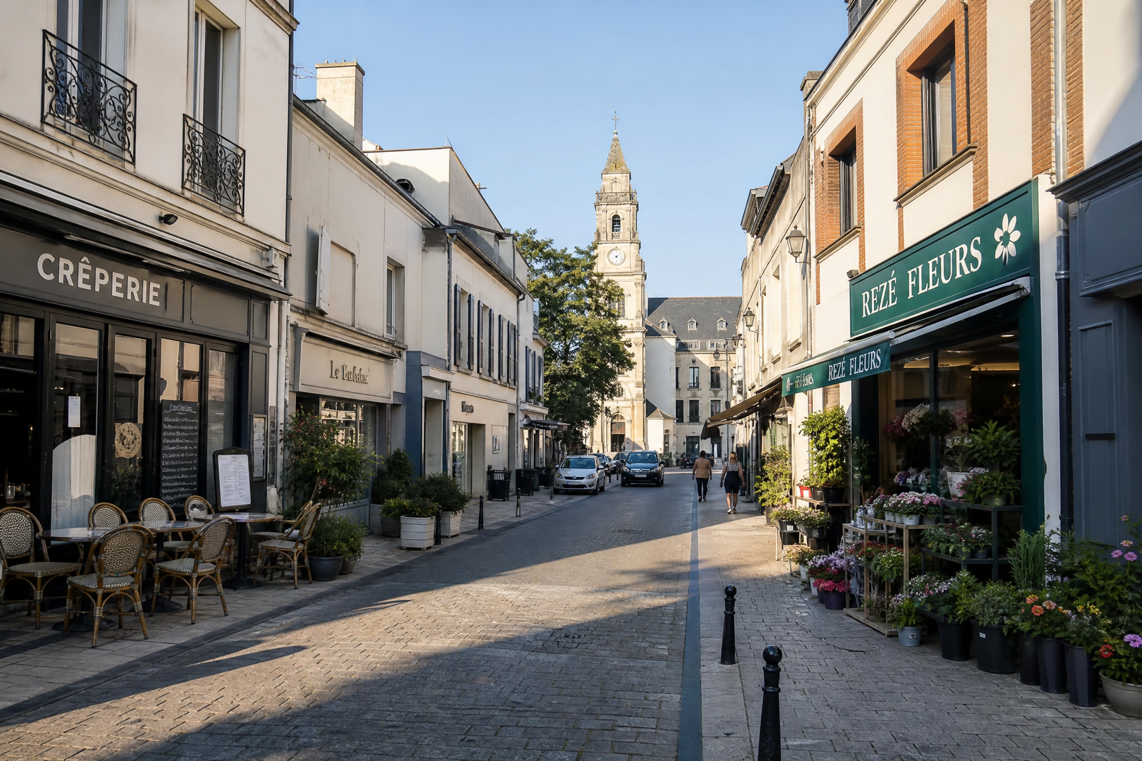 Centre-ville de Rezé pour une rencontre senior