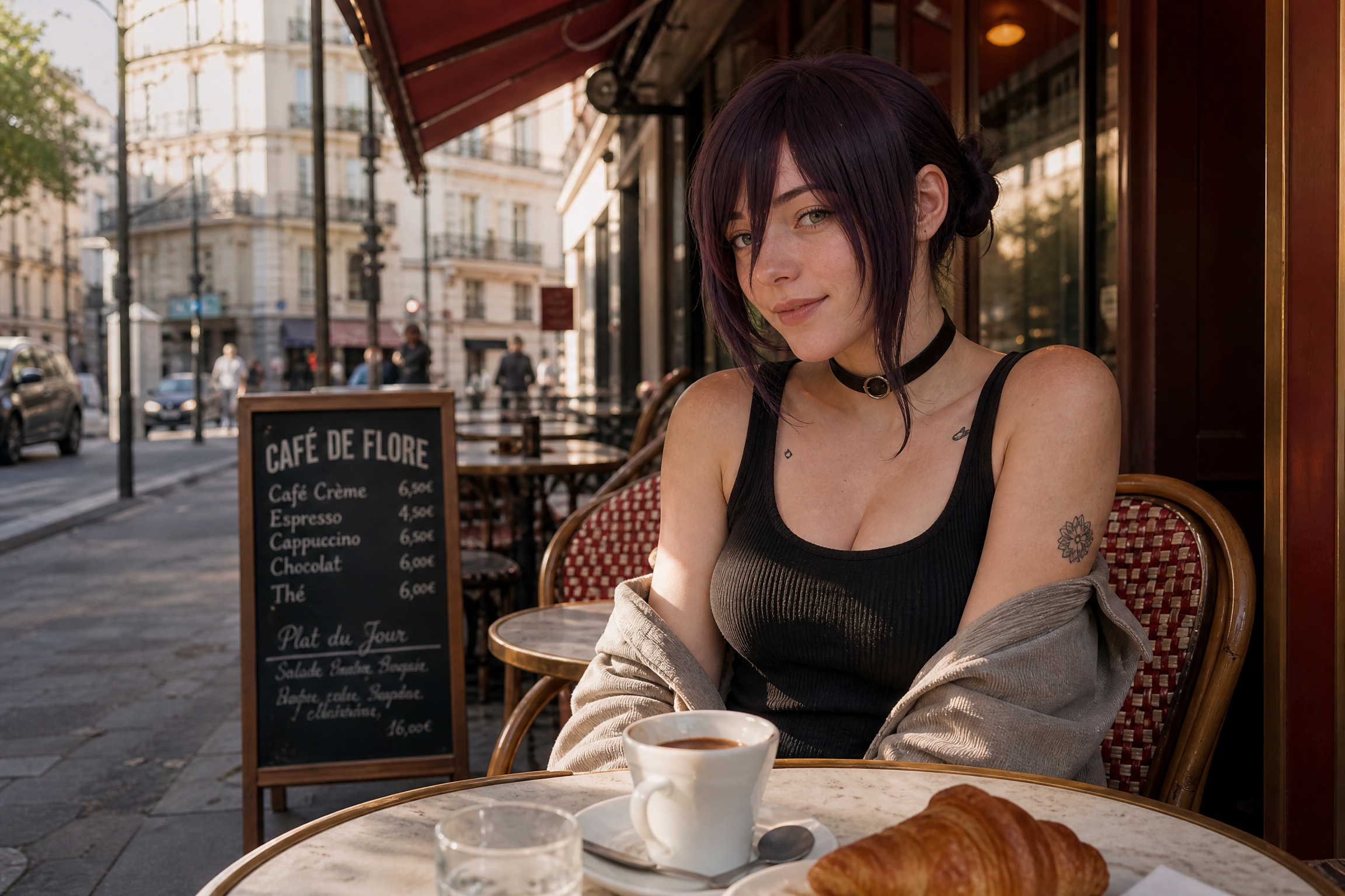 Terrasse de café à Rezé pour une rencontre senior