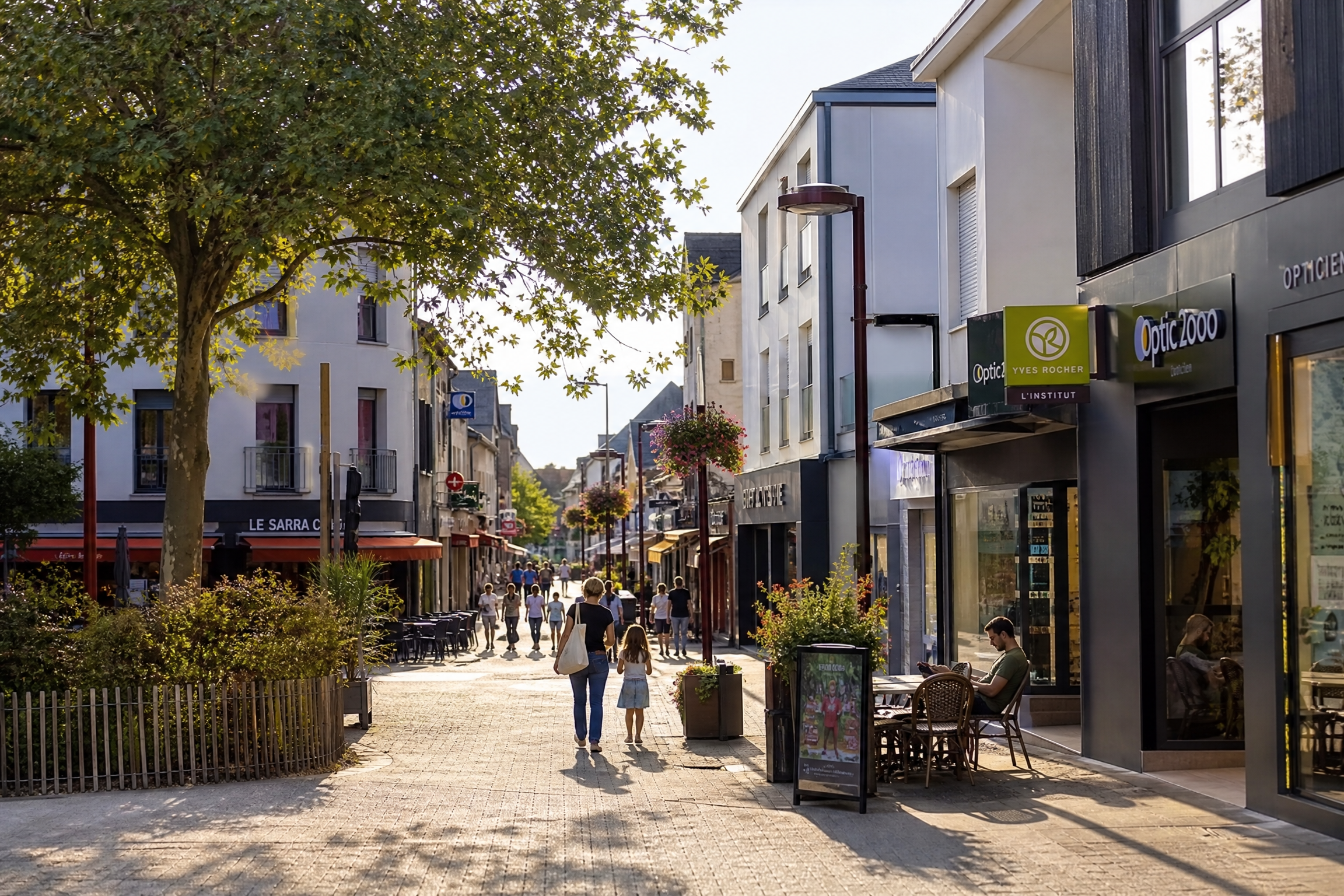 Centre-ville de Saint-Herblain pour une rencontre senior