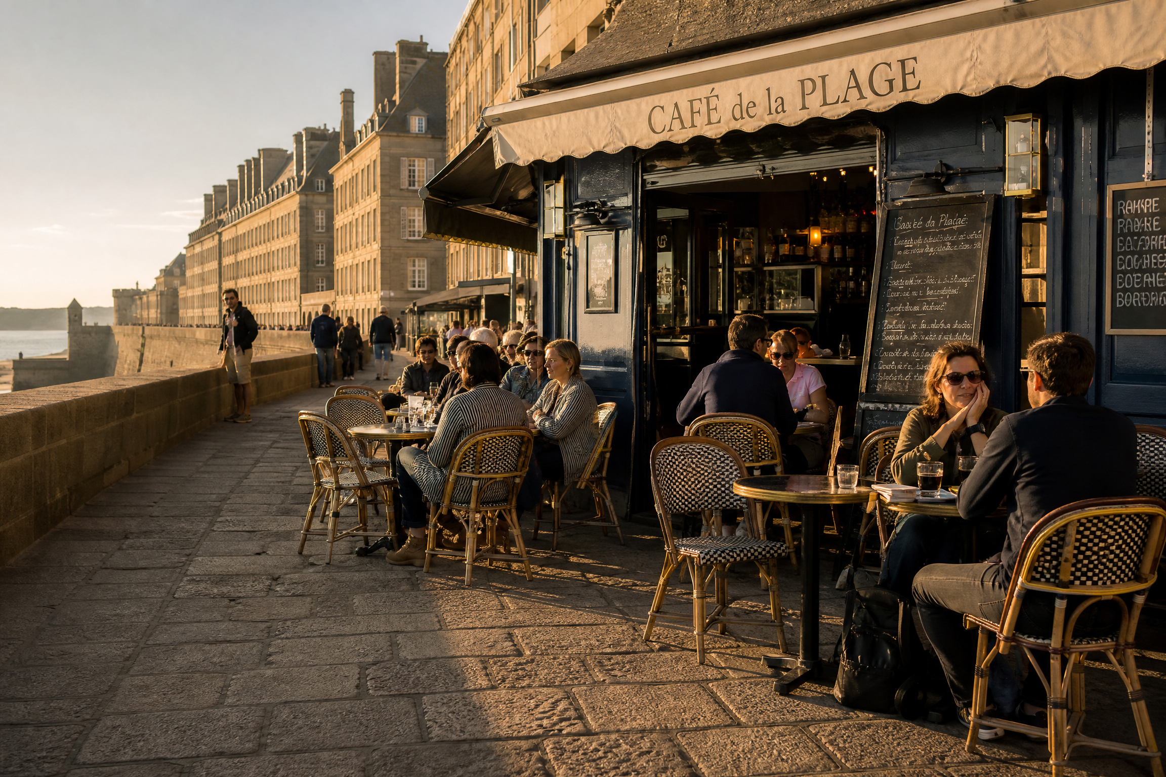 Café breton à Saint-Malo pour une rencontre senior