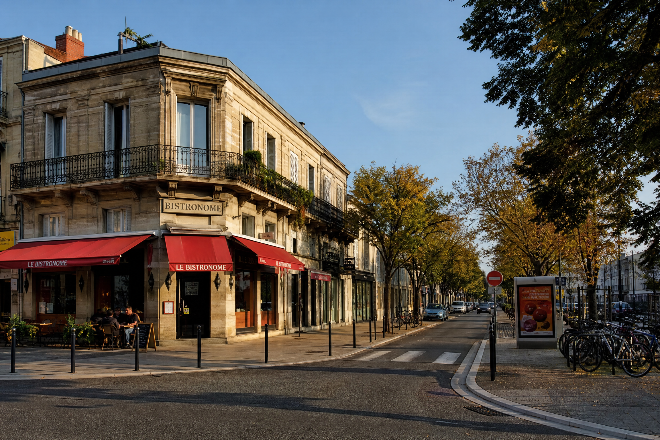 Centre-ville de Talence pour une rencontre senior