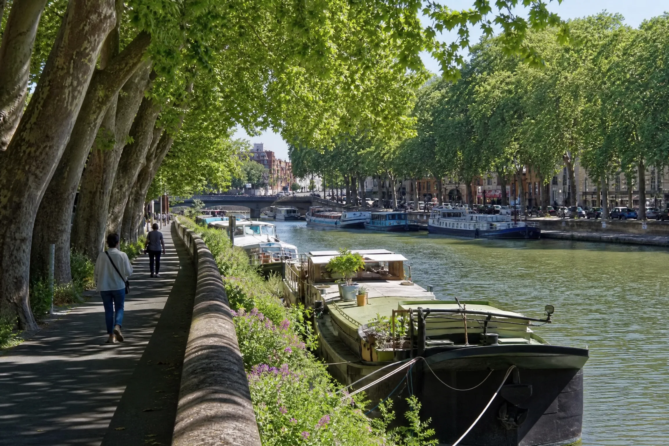 Canal du Midi à Toulouse pour une rencontre senior