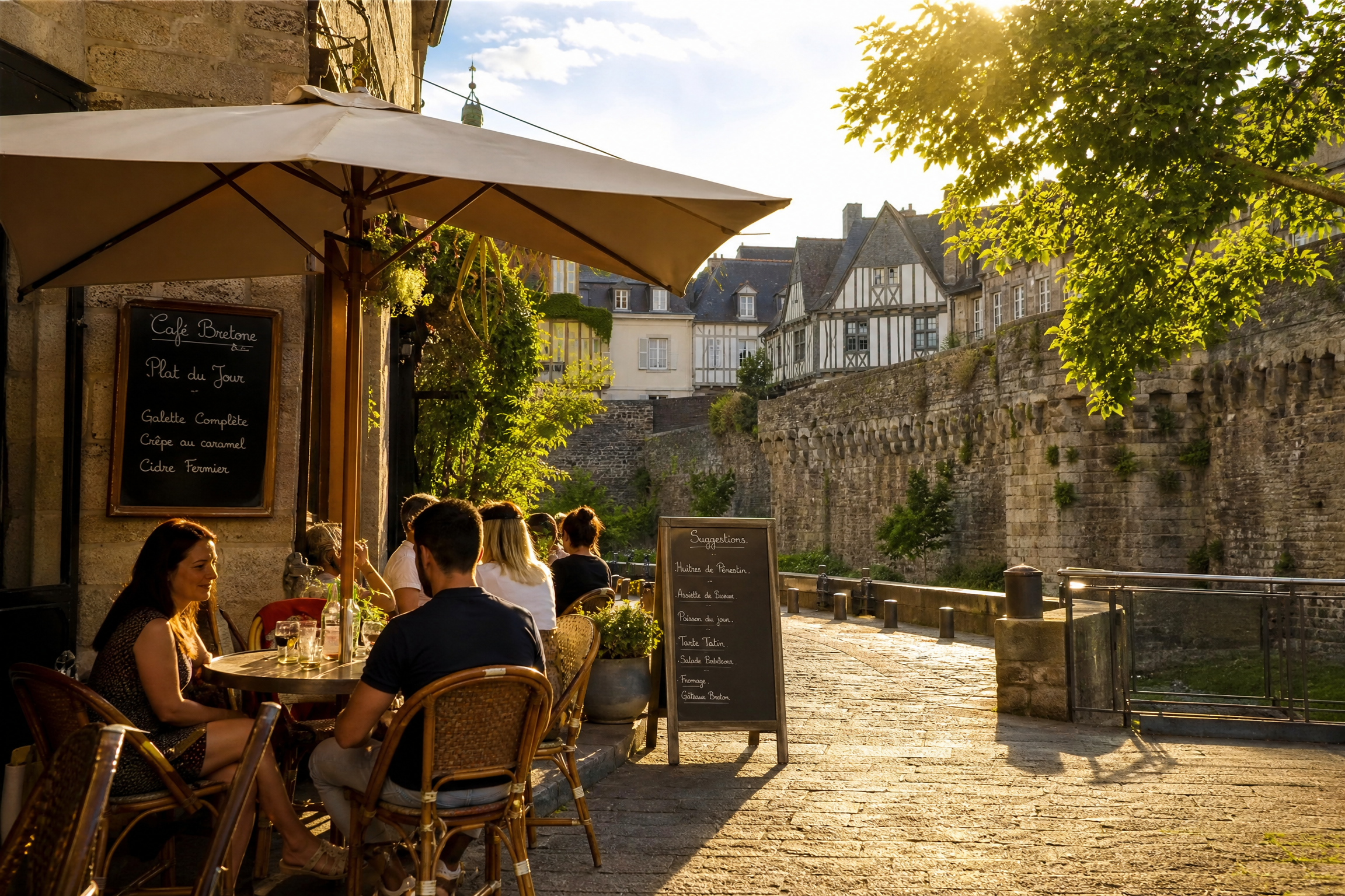 Café breton à Vannes pour une rencontre senior