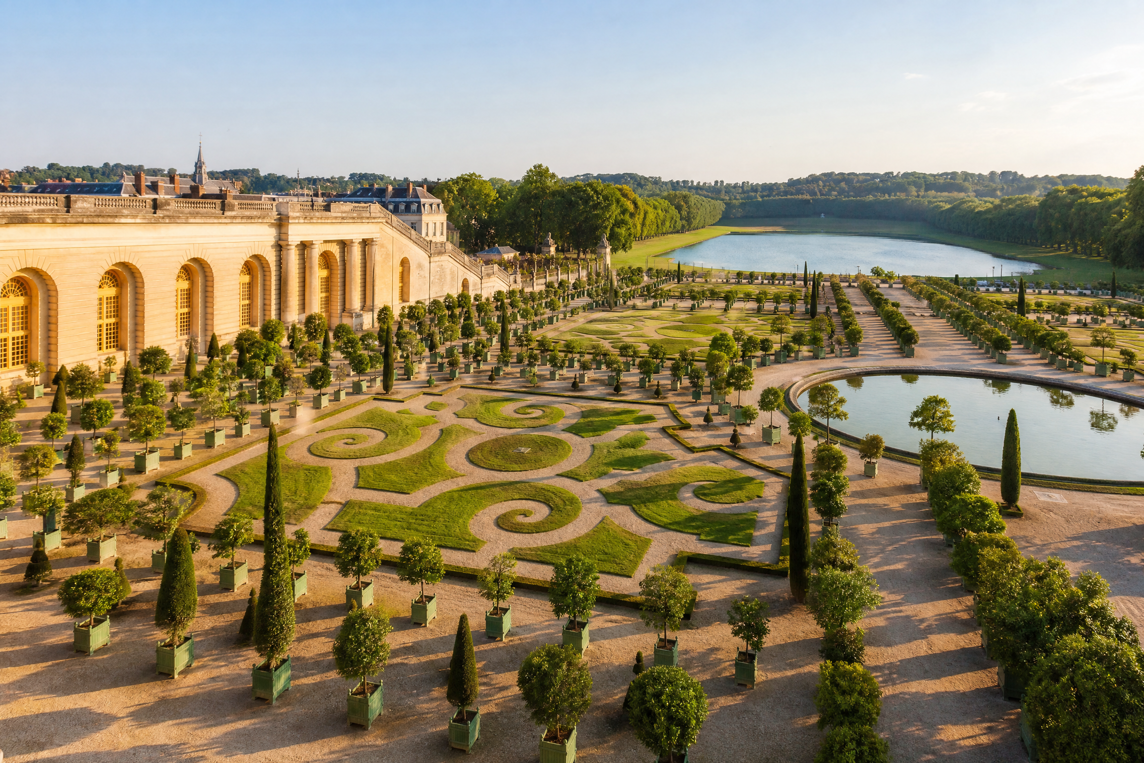 Château de Versailles, lieu de promenade pour une rencontre senior