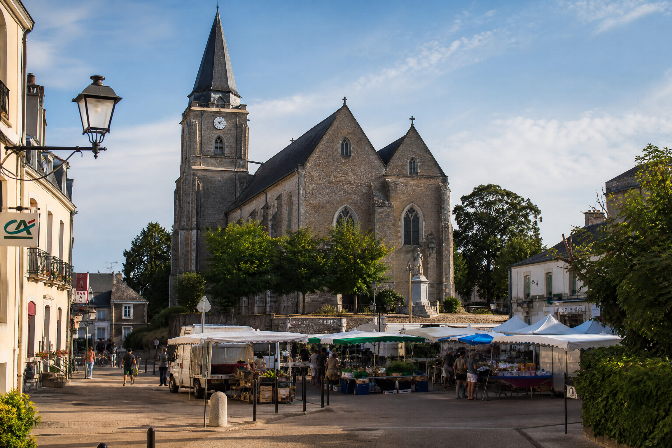 Centre-ville de Vertou pour une rencontre senior